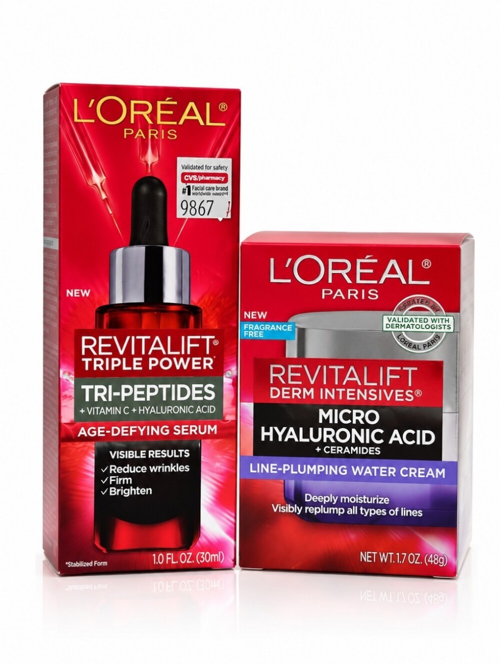 L’Oréal Revitalift Tri-Peptides Serum & Water Cream Set $65+ Value